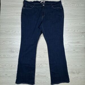 Levi's Women's Jeans Classic Bootcut Dark Wash Blue Plus Size 22W L Stretch